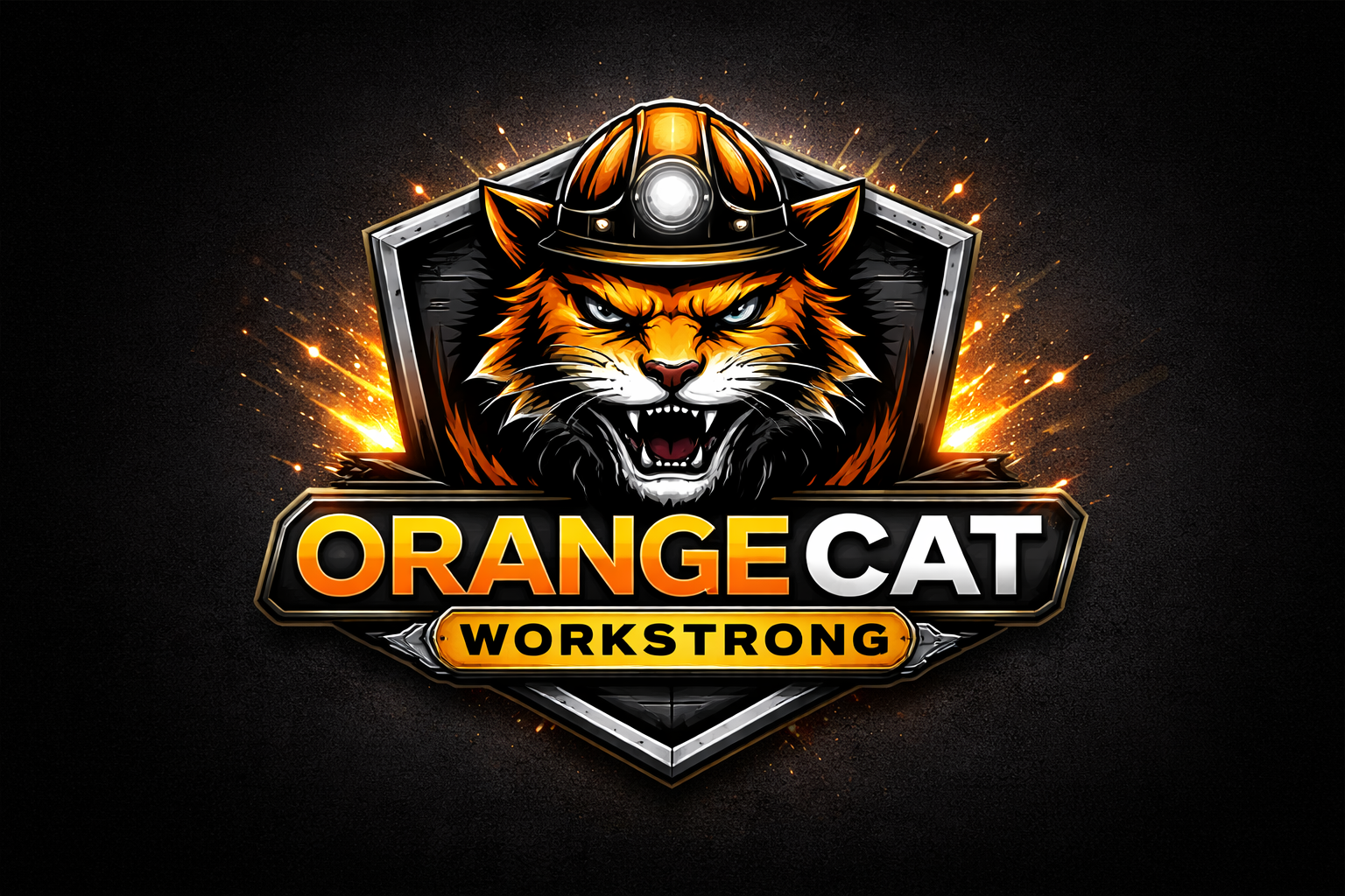 Orange Cat Workstrong resmi logo – iş kıyafetleri üretici marka