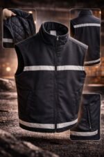 Gabardin içi kapitoneli yelek